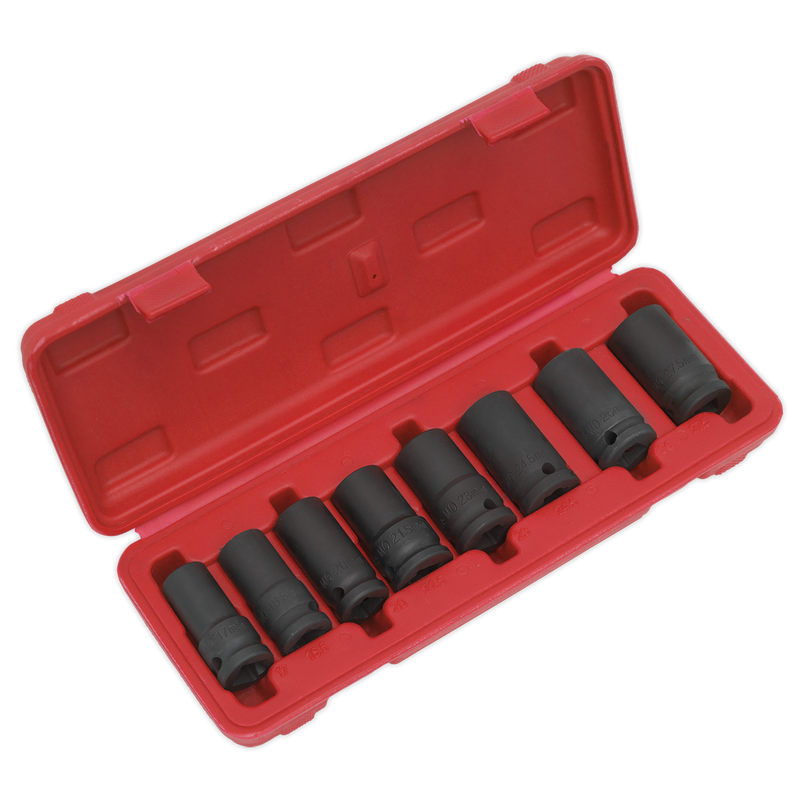 Sealey Locking Wheel Nut Removal Set 1/2"Sq Drive 8 Piece