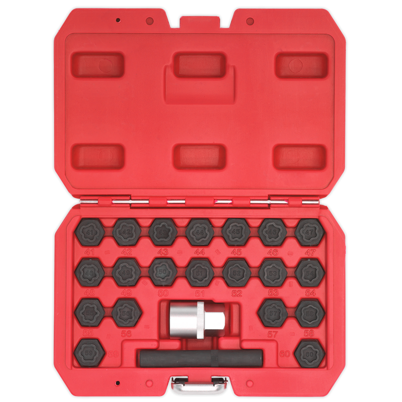 Sealey Locking Wheel Nut Key Set SX207 22 Piece for BMW