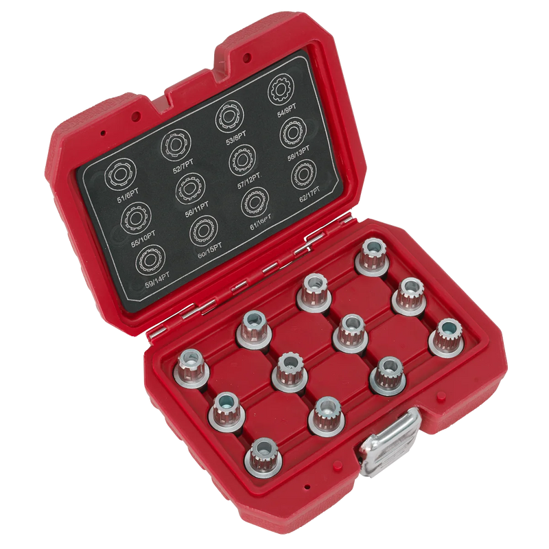Sealey Locking Wheel Nut Key Set SX224 12 Piece for VW Vehicles