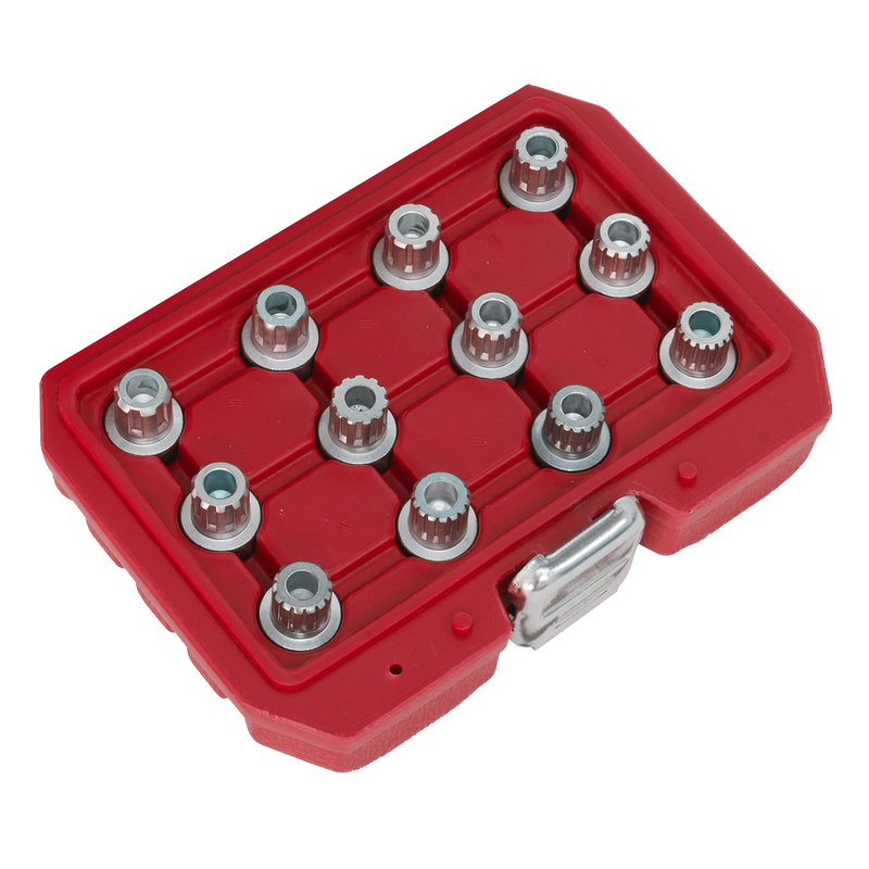 Sealey Locking Wheel Nut Key Set SX224 12 Piece for VW Vehicles