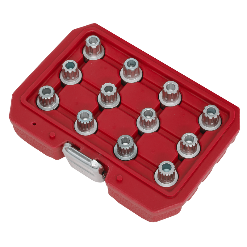 Sealey Locking Wheel Nut Key Set SX224 12 Piece for VW Vehicles