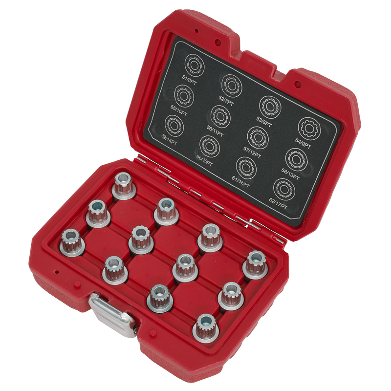 Sealey Locking Wheel Nut Key Set SX224 12 Piece for VW Vehicles