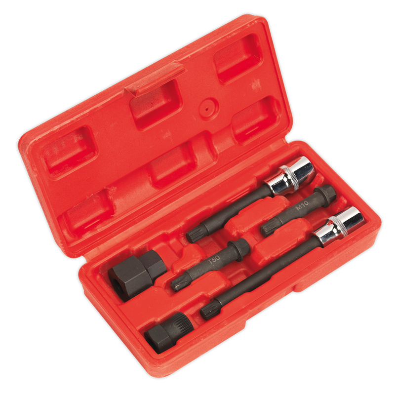 Sealey Alternator Freewheel Pulley Removal Set SX400 6 Piece