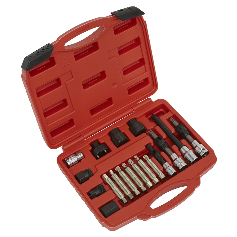 Sealey Alternator Freewheel Pulley Removal Set 18 Piece SX402