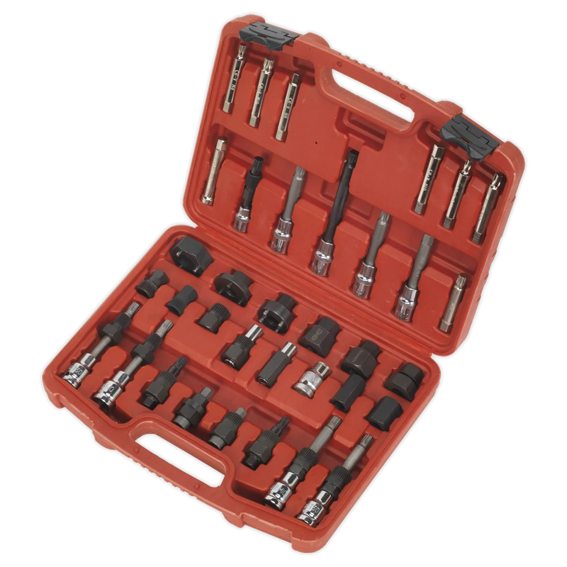 Sealey Alternator Freewheel Pulley Removal Set 35 Piece SX404