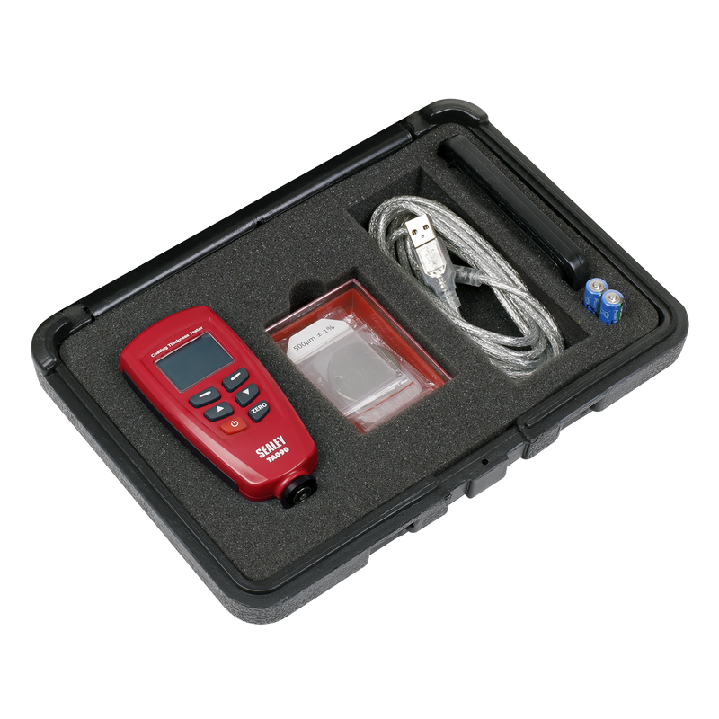 Sealey Paint Thickness Gauge TA090 0-1250µm Accuracy ±3%