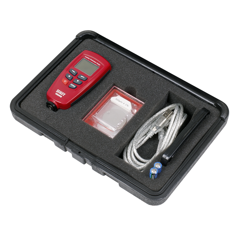 Sealey Paint Thickness Gauge TA090 0-1250µm Accuracy ±3%