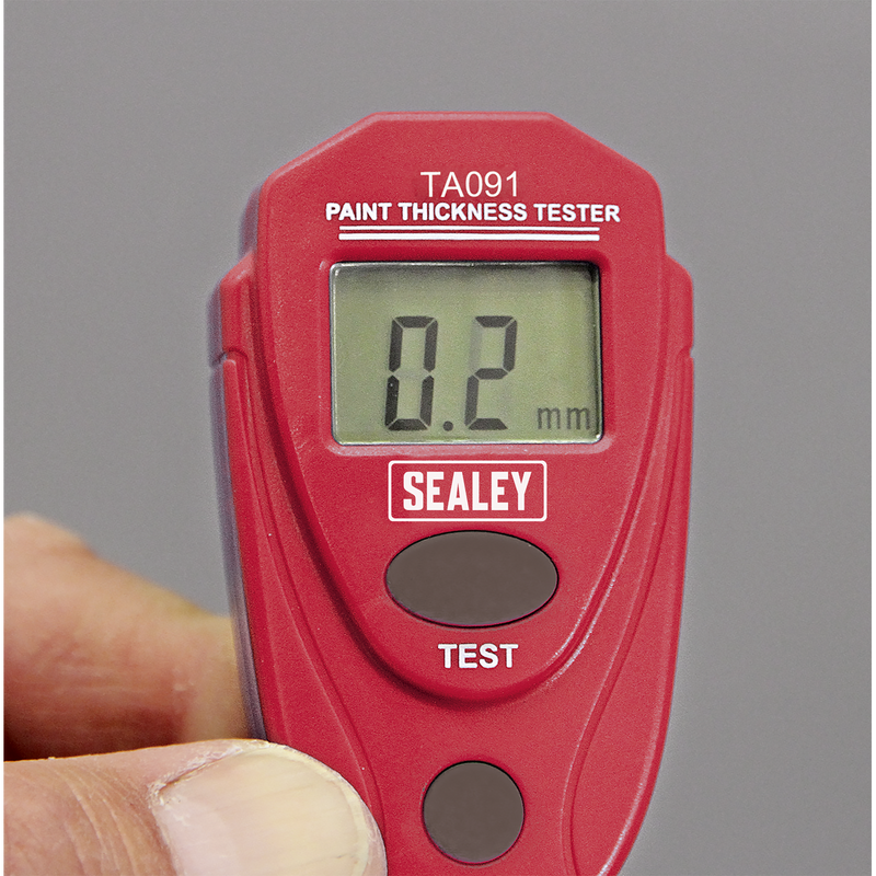 Sealey Paint Thickness Gauge TA091 0-2mm Accuracy ±2%