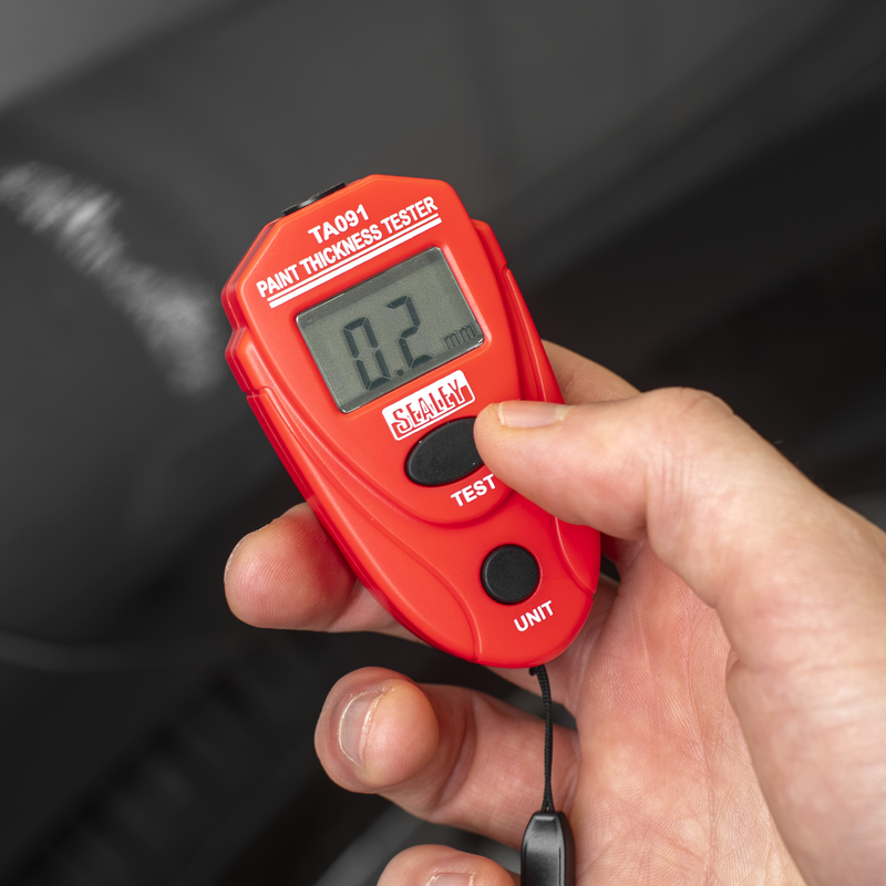 Sealey Paint Thickness Gauge TA091 0-2mm Accuracy ±2%