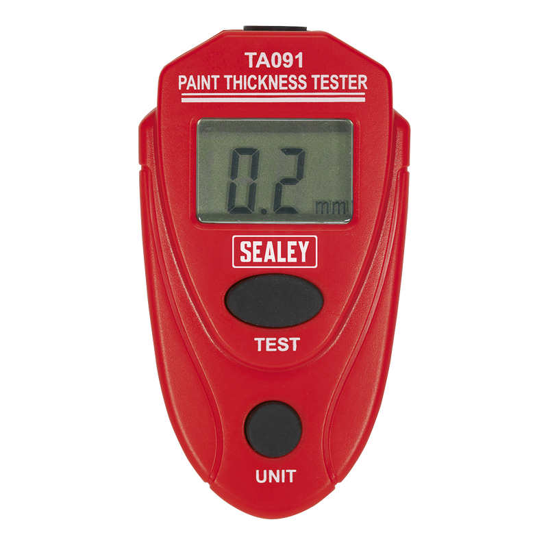 Sealey Paint Thickness Gauge TA091 0-2mm Accuracy ±2%