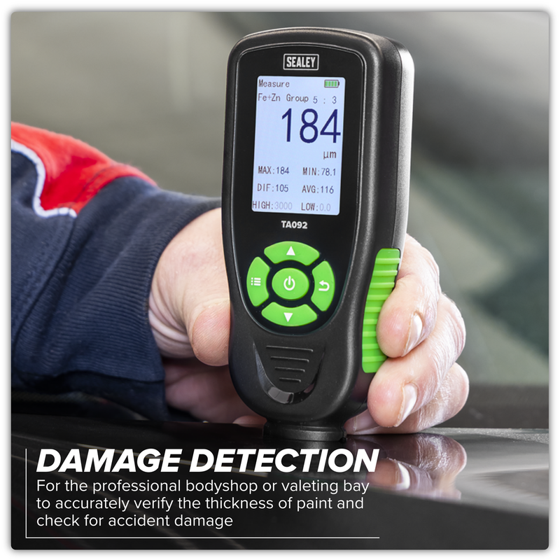 Sealey Rechargeable Paint Thickness Gauge TA092 0-3000µm