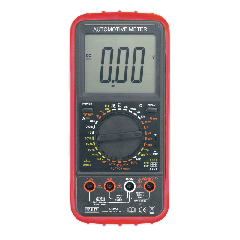 Sealey 11-Function Digital Automotive Multimeter TA102 2000V