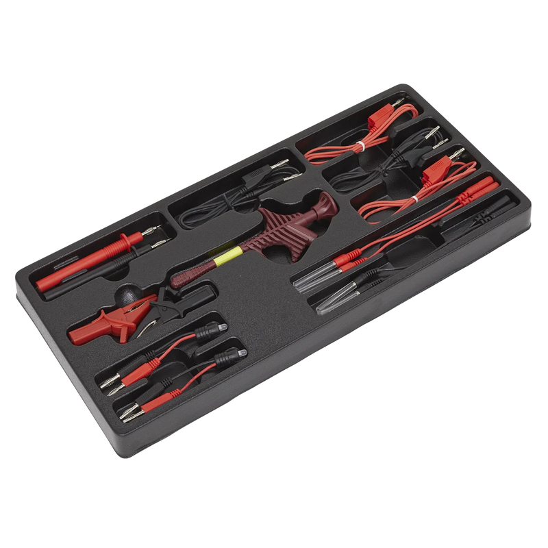 Sealey Test Lead Set 15 Piece Model TA112 with 0.7mm Back Probes
