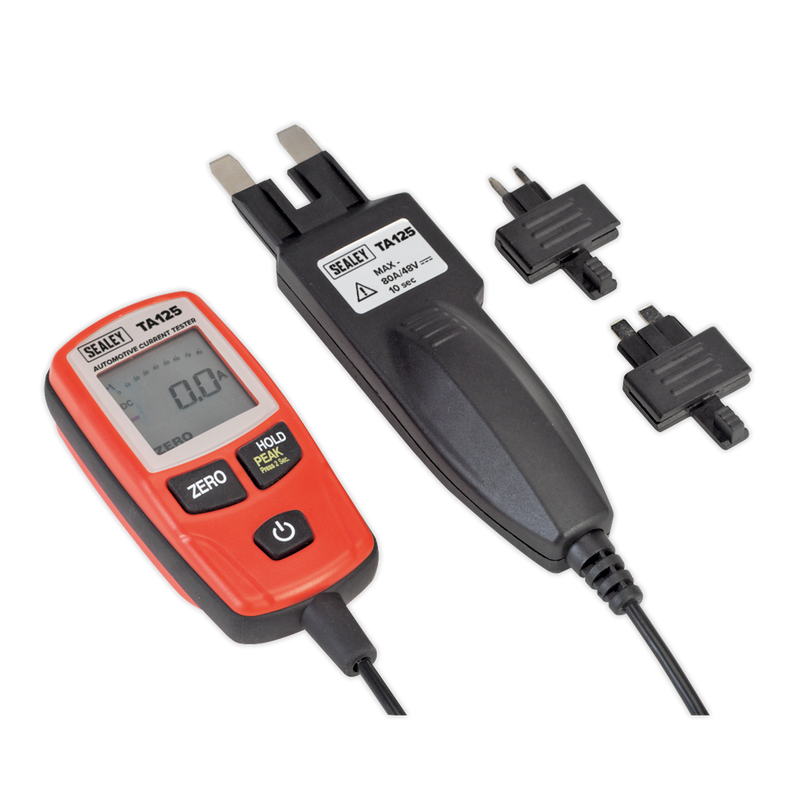 Sealey Automotive Current Tester TA125 80A for Mini & Maxi Fuses