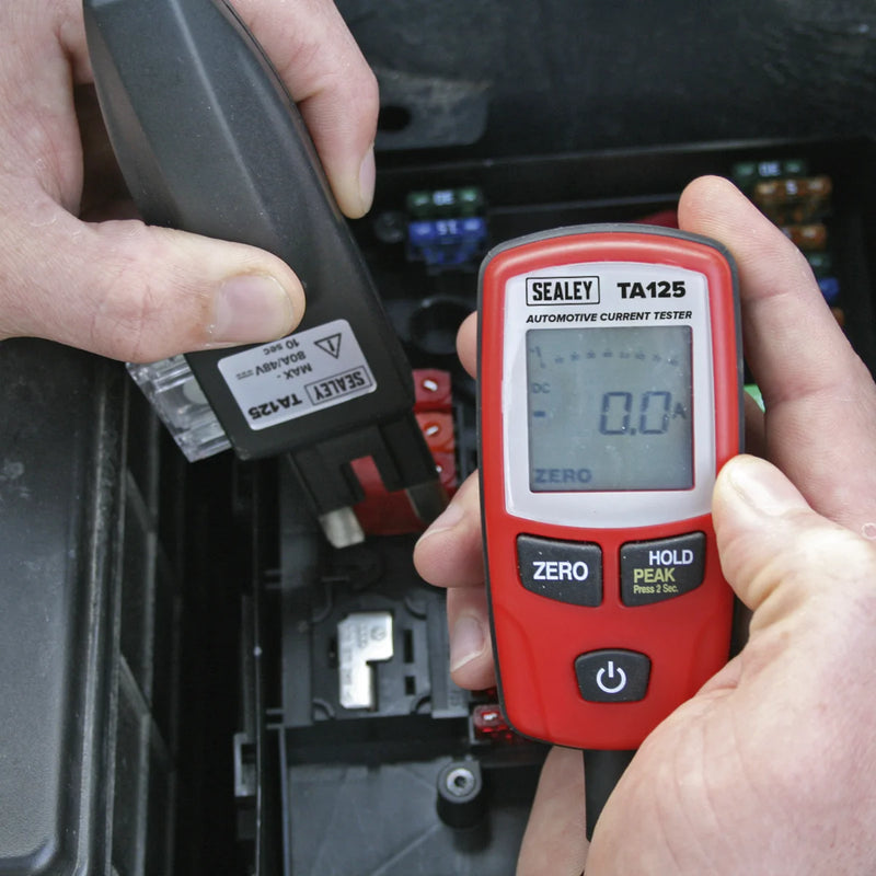 Sealey Automotive Current Tester TA125 80A for Mini & Maxi Fuses