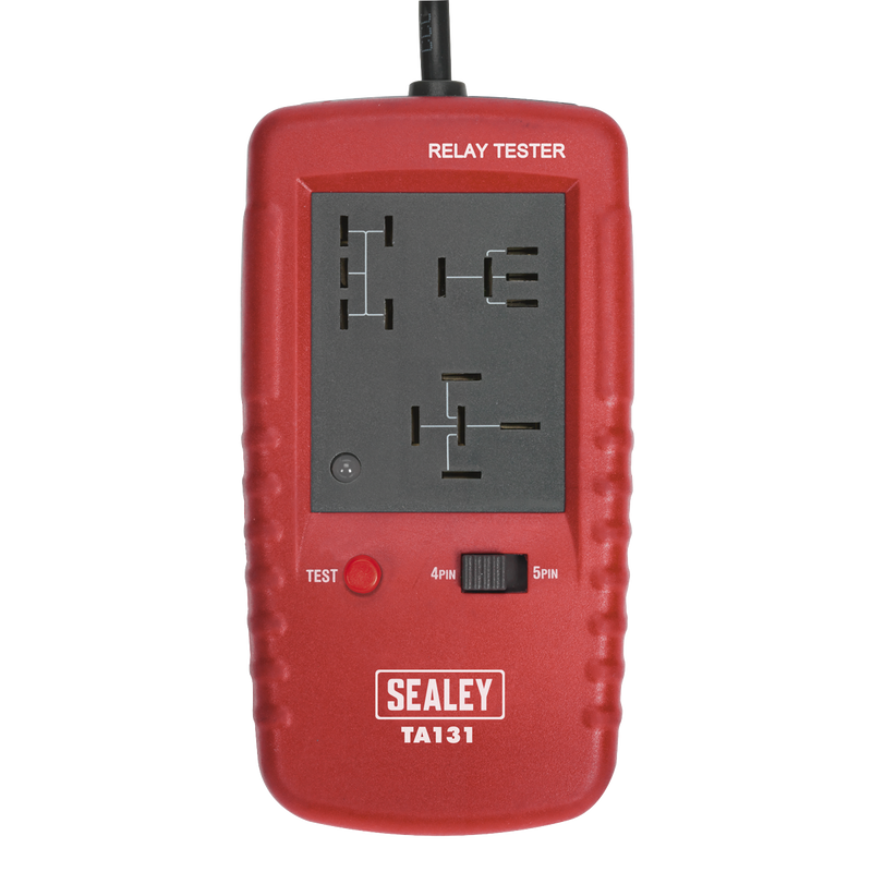 Sealey Relay Tester TA131 12V DC with 4 & 5 Pin Configurations
