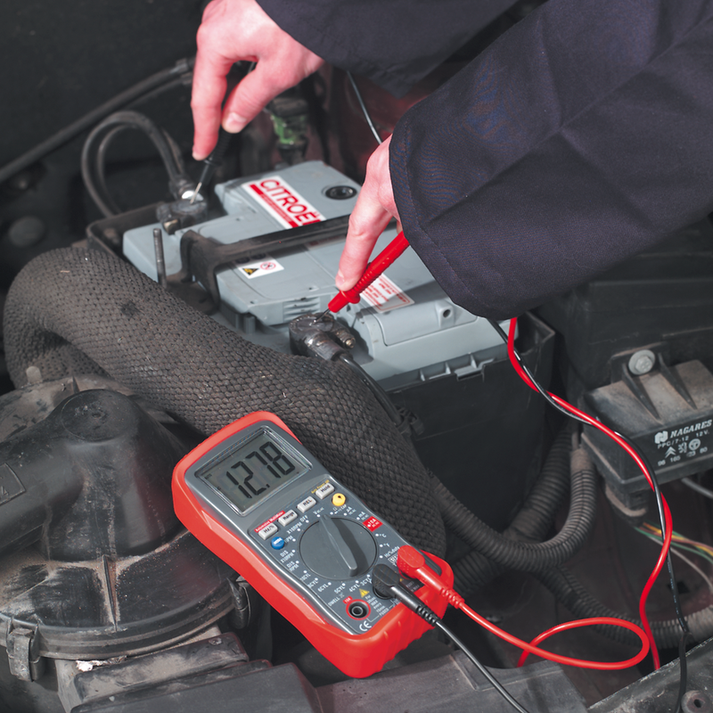 Sealey 13-Function Digital Automotive Multimeter TA201 with Inductive Coupler