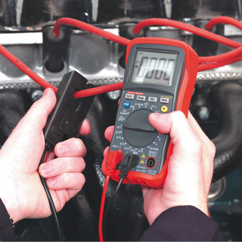 Sealey 13-Function Digital Automotive Multimeter TA201 with Inductive Coupler