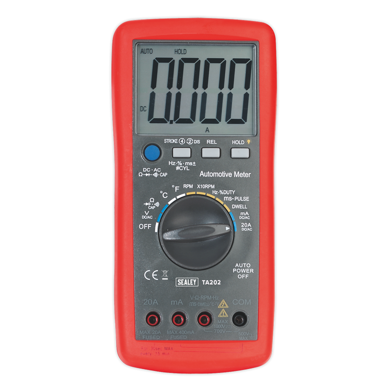 Sealey 14-Function Digital Automotive Multimeter TA202