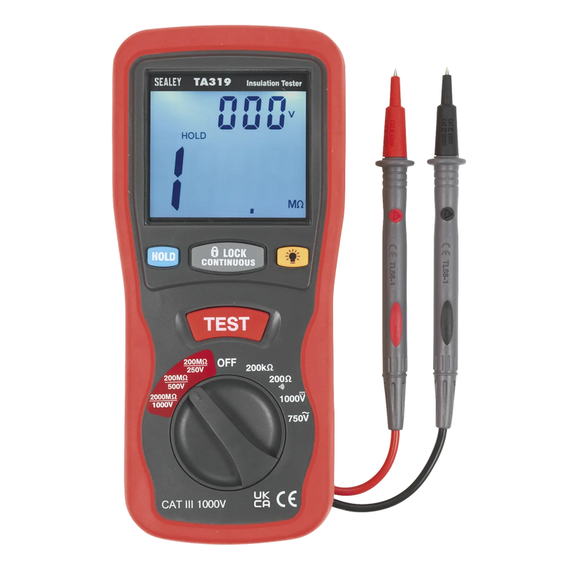 Sealey Digital Insulation Tester TA319 1000V