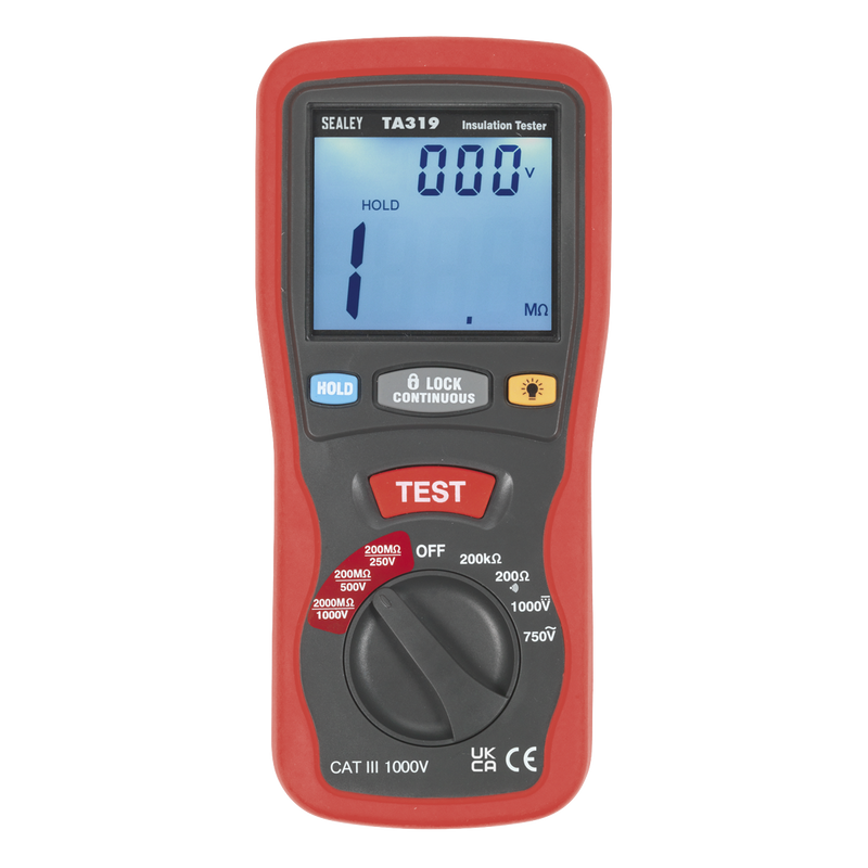 Sealey Digital Insulation Tester TA319 1000V