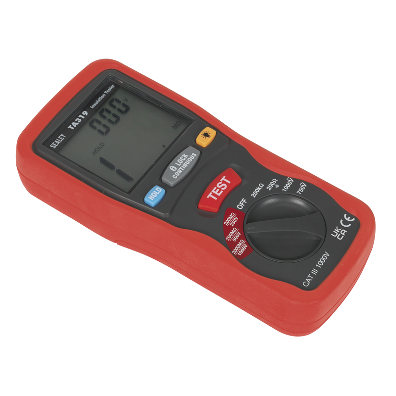 Sealey Digital Insulation Tester TA319 1000V