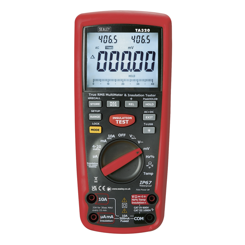 Sealey Digital Multimeter TA320 for Hybrid Vehicles 1000V