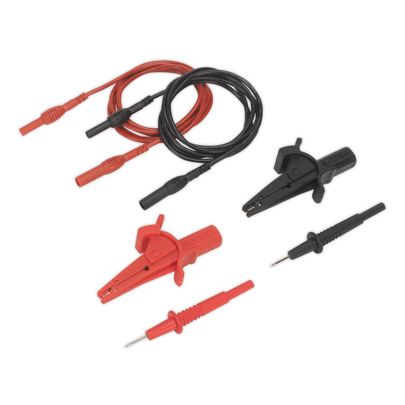 Sealey Automotive Test Lead & Crocodile Clip Set 1.35m TATL