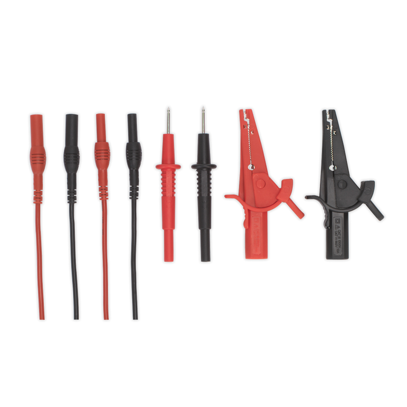 Sealey Automotive Test Lead & Crocodile Clip Set 1.35m TATL
