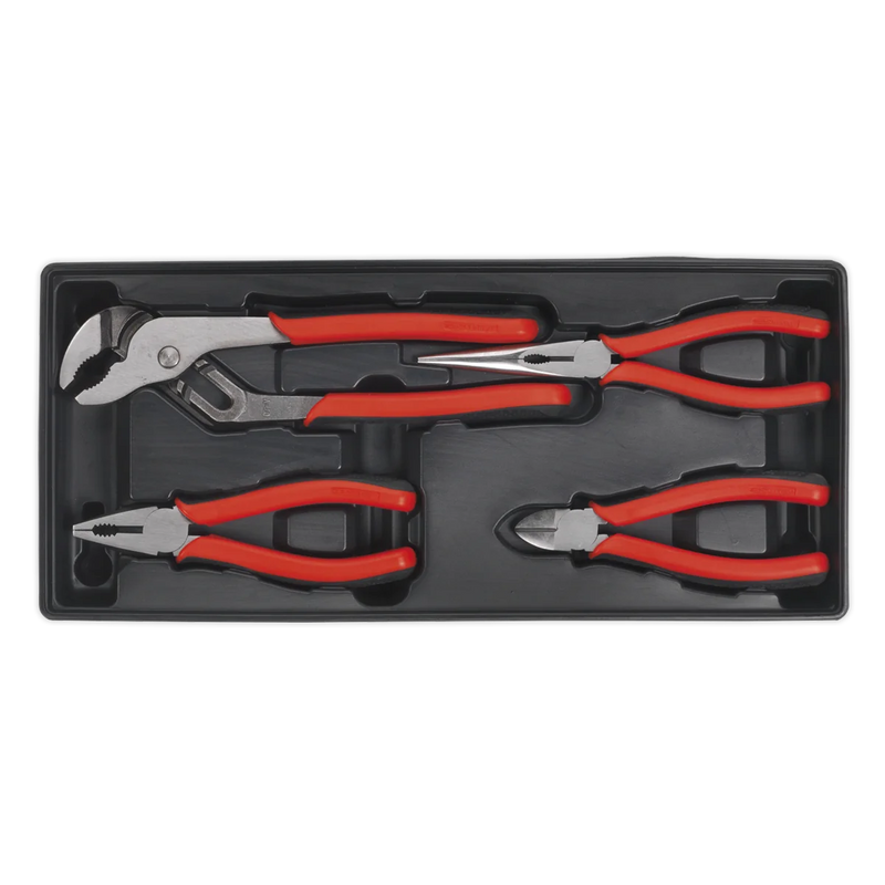 Sealey Premier Pliers Set 4 Piece with Tool Tray TBT02 1.6kg