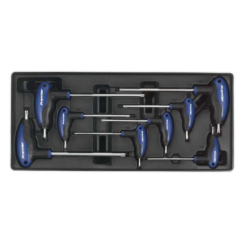 Sealey Premier T-Handle TRX-Star Key Set 8 Piece with Tool Tray