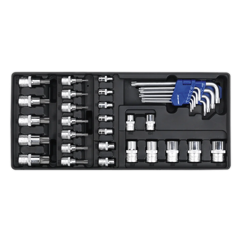 Sealey Premier TRX-Star Key & Socket Set 35 Piece with Tool Tray TBT08