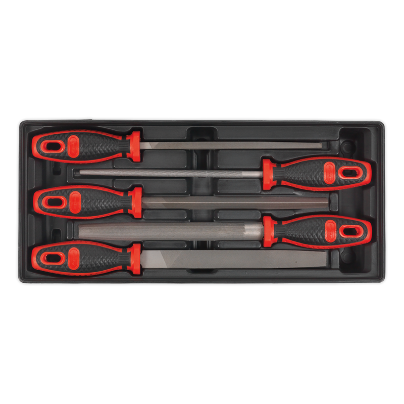 Sealey Premier Engineer's File Set 5 Piece with Tool Tray TBT09