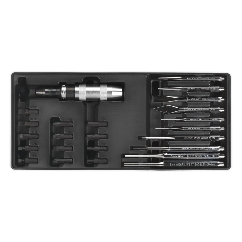 Sealey Premier Punch & Impact Driver Set 25 Piece with Tool Tray TBT18