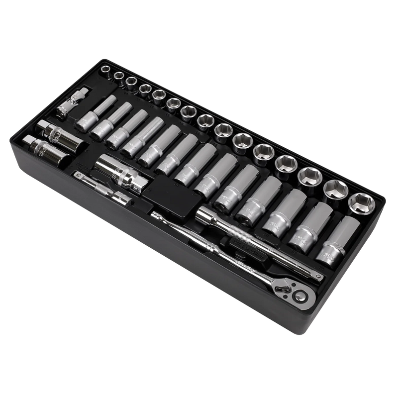 Sealey Premier Socket Set 35 Piece 3/8"Sq Drive with Tool Tray TBT20