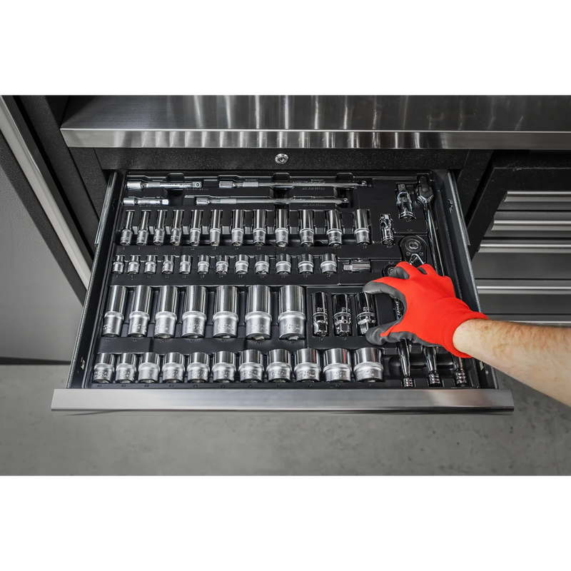 Sealey Premier Socket Set 55 Piece with Tool Tray 3/8" & 1/2" Drive