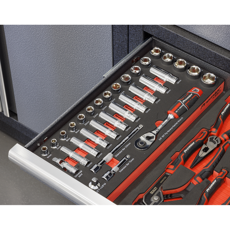 Sealey Premier Socket Set 32 Piece 3/8"Sq Drive with Tool Tray