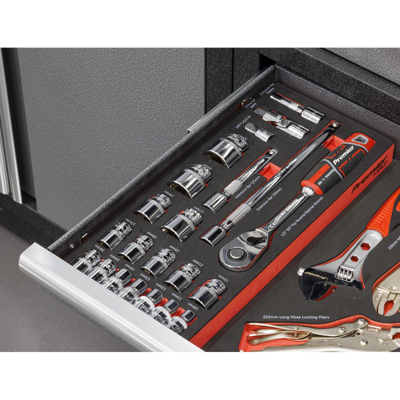 Sealey Premier Socket Set 22 Piece 1/2" Sq Drive with Tool Tray TBT42
