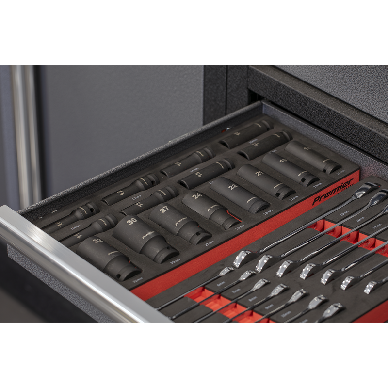 Sealey Premier Impact Socket Set 22 Piece 1/2" Drive with Tool Tray TBT46
