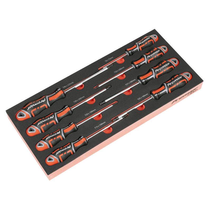 Sealey Premier Screwdriver Set TBT55 8 Piece with Tool Tray