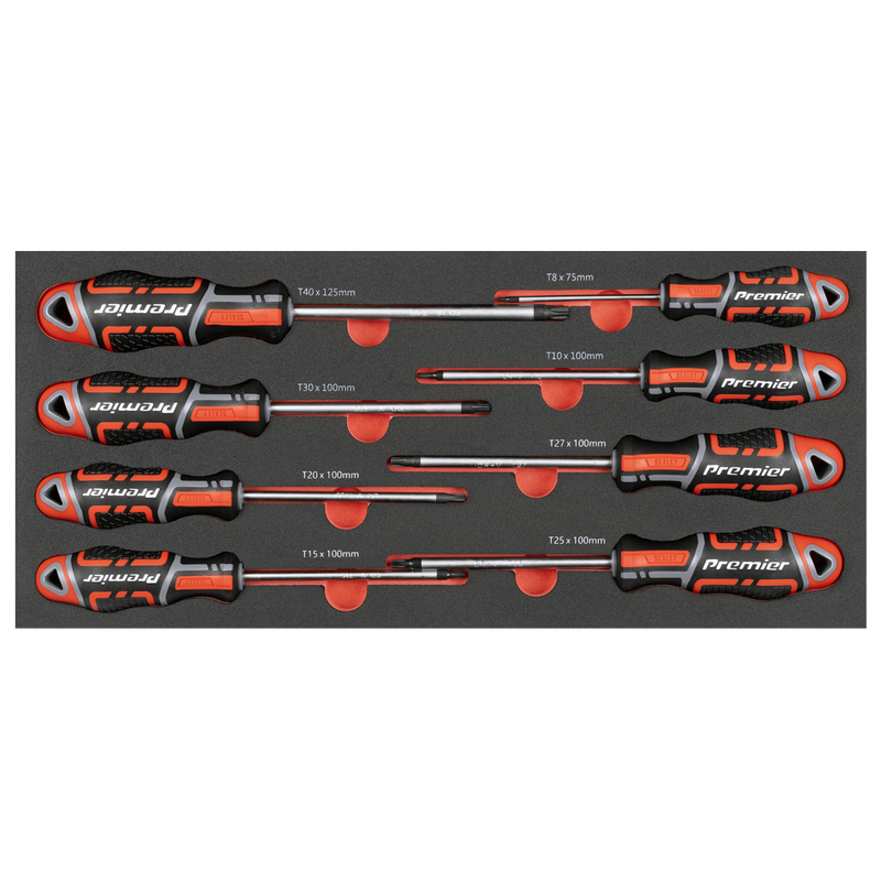 Sealey Premier Screwdriver Set TBT55 8 Piece with Tool Tray