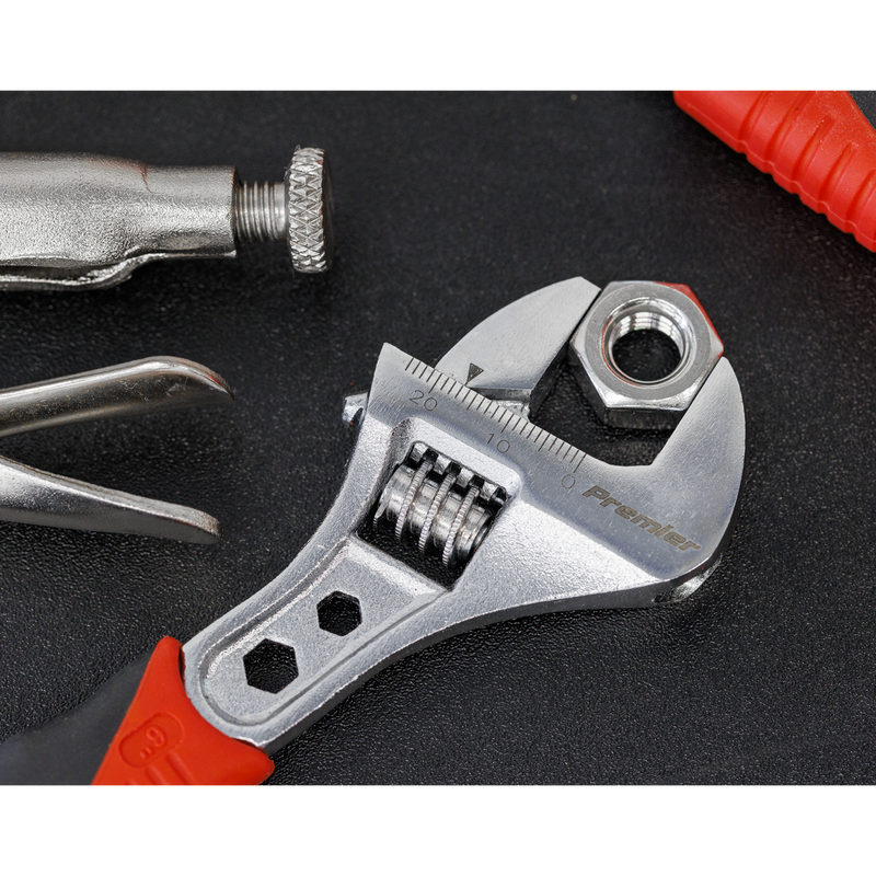 Sealey Premier Locking Pliers & Adjustable Wrench Set 4 Piece