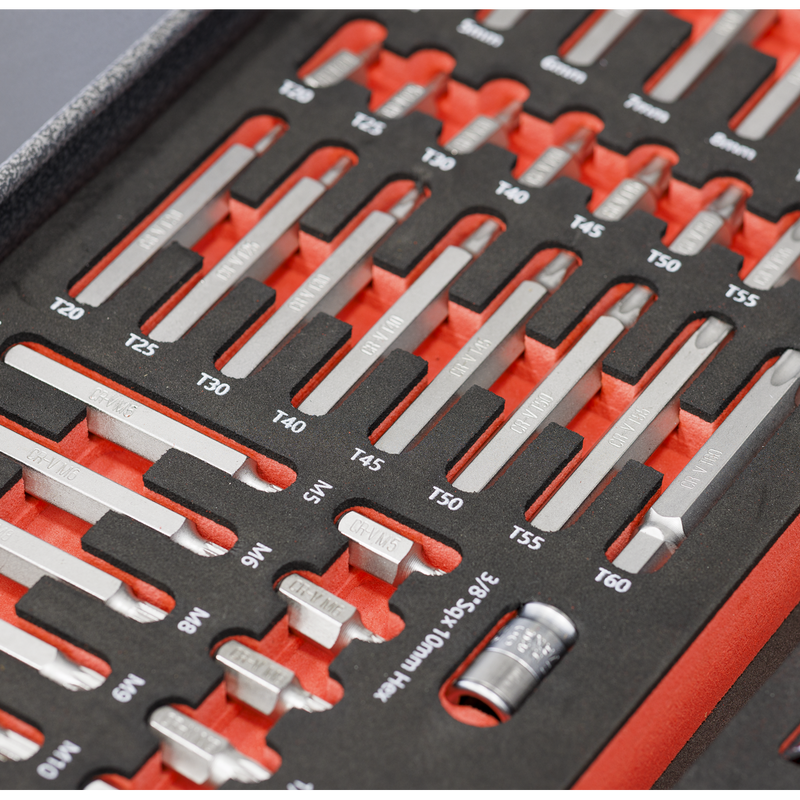 Sealey Premier Bit Set 44 Piece TBT60 with Tool Tray