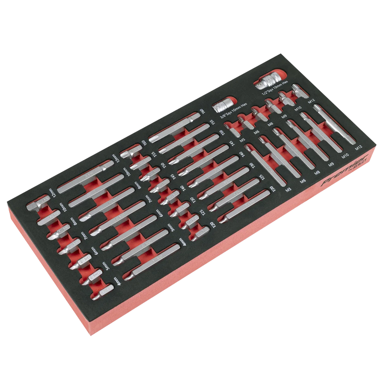 Sealey Premier Bit Set 44 Piece TBT60 with Tool Tray