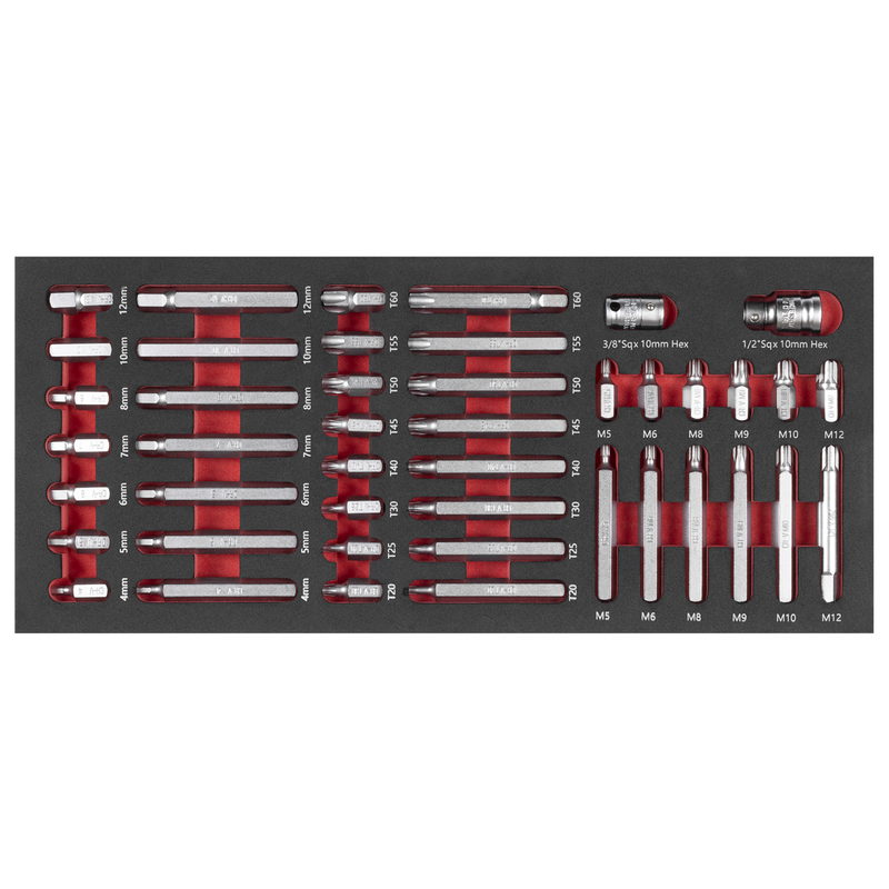 Sealey Premier Bit Set 44 Piece TBT60 with Tool Tray