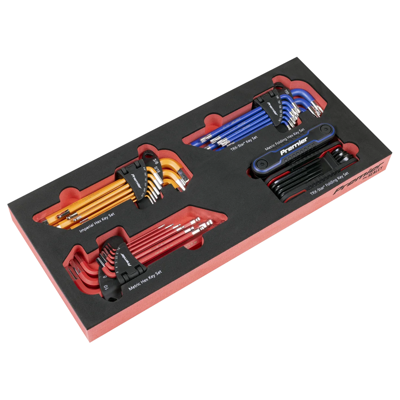 Sealey Premier Master Key Set 43 Piece with Tool Tray, Model TBT62