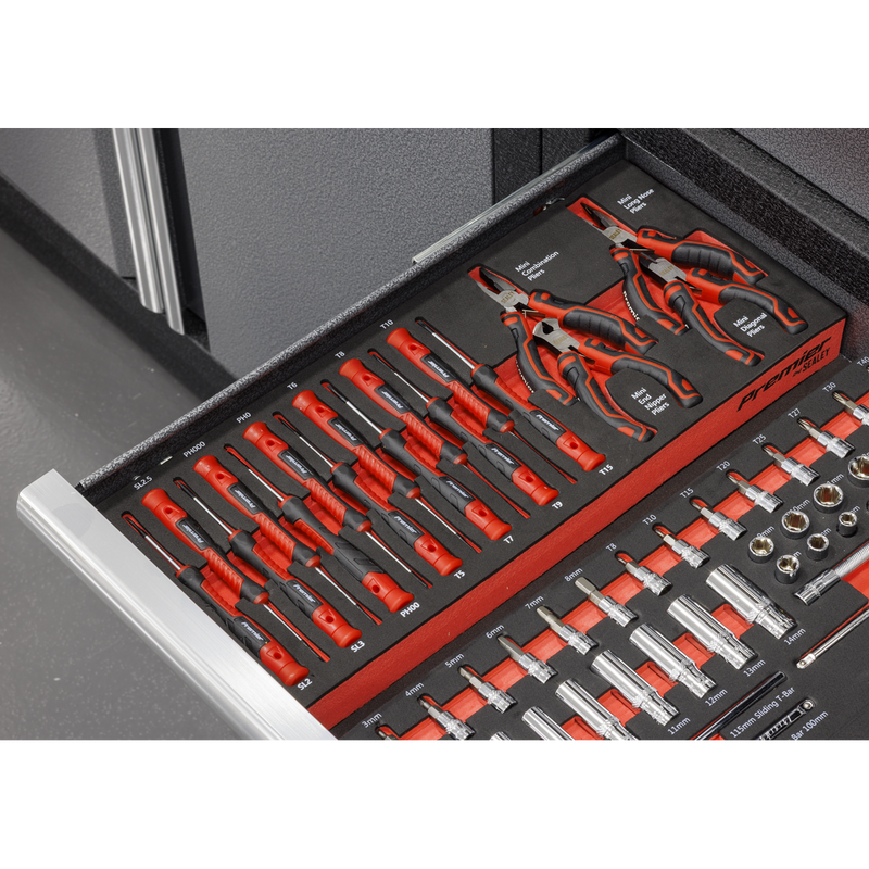 Sealey Premier Precision Screwdriver & Mini Pliers Set 17 Piece TBT67