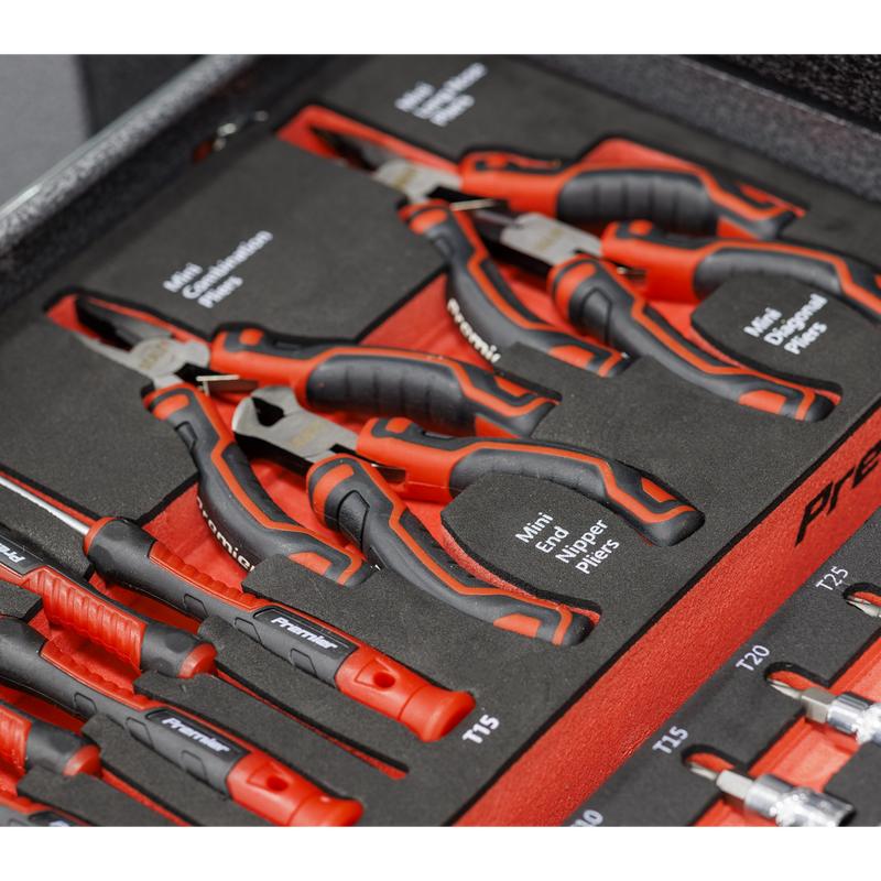 Sealey Premier Precision Screwdriver & Mini Pliers Set 17 Piece TBT67