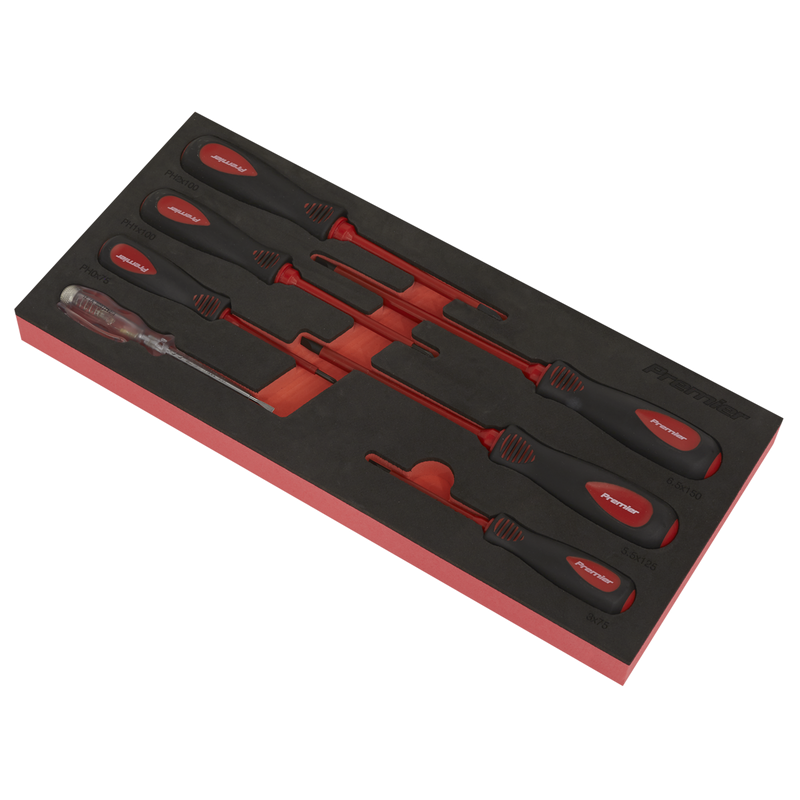 Sealey Premier Insulated Screwdriver Set 7 Piece - VDE Approved