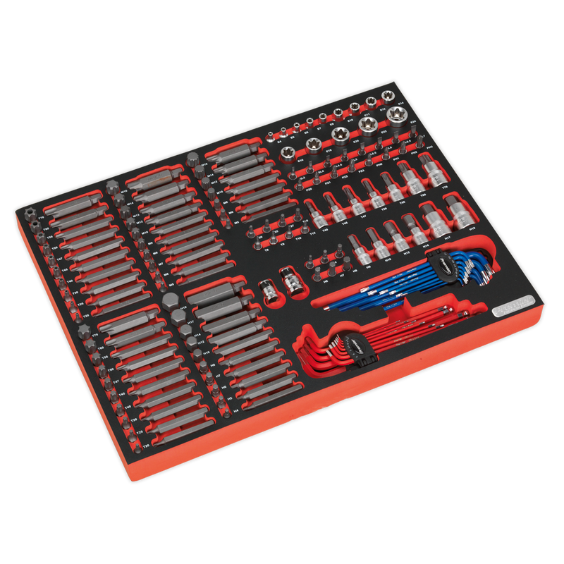 Sealey Premier Platinum Bit & Socket Set 177 Piece with Tool Tray TBTP07